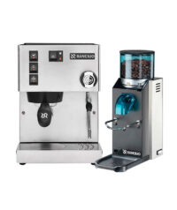 Rancilio-Silvia-V6-E-2020-&-Macinacaffè-Rocky-SD-Inox