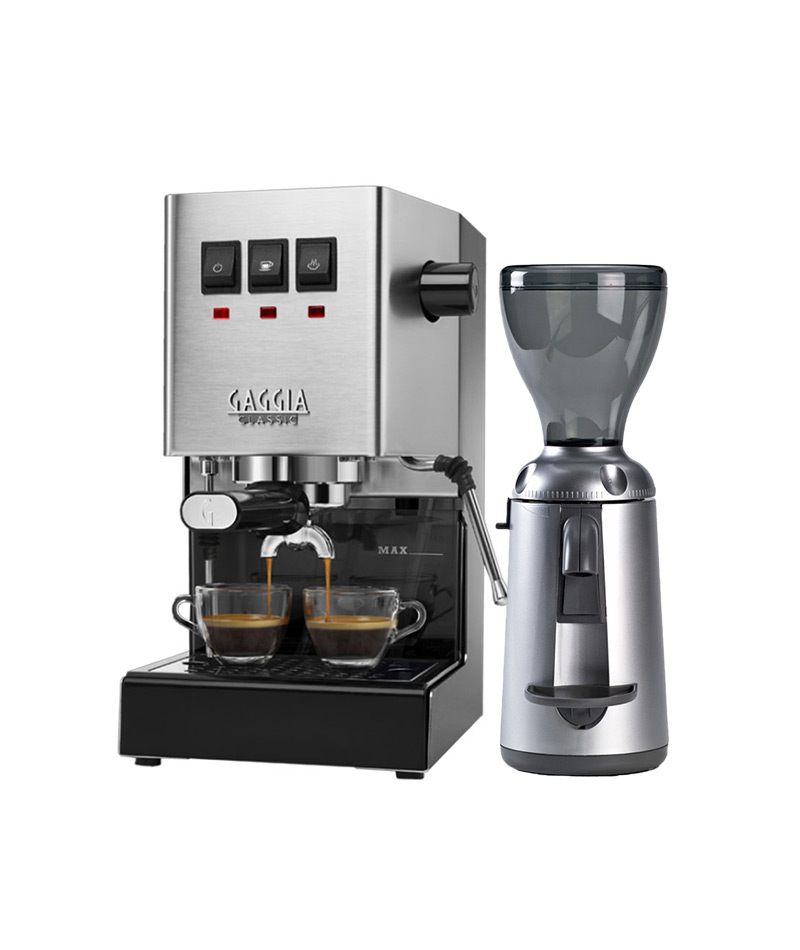 Gaggia-Classic-Evo-Pro-&-nuova-simonelli-grita